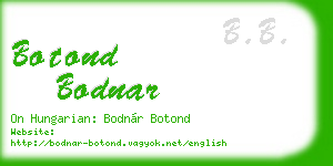 botond bodnar business card