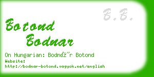 botond bodnar business card